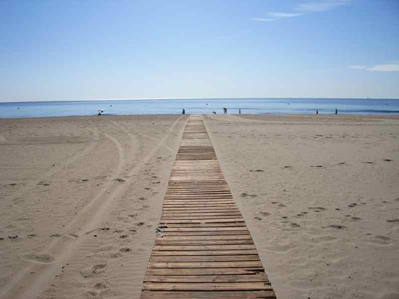 The beach